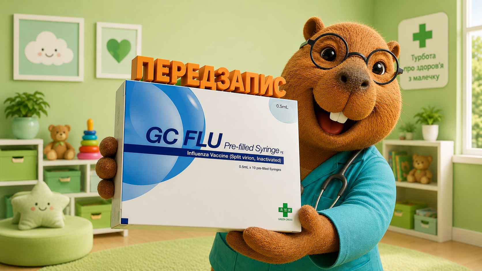 Передзапис на вакцину від грипу “ДжіСі Флю” (GC Flu) - 2026